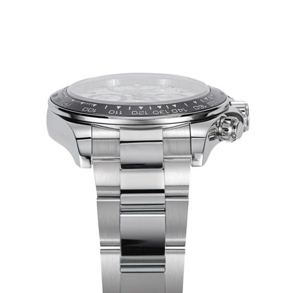 Sugess Diving Men's Watch Panda Automatic Mechanical Chronograph Peacock SL4801 Movement Wristwatch Waterproof Ceramic Bezel New
