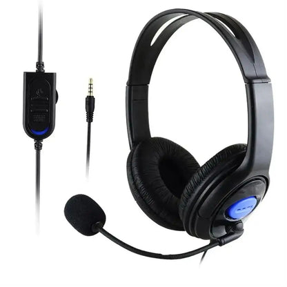 Écouteurs avec Microphone casque de jeu filaire basses profondes sur l'oreille casque de musique isolation du bruit 3.5mm Gamer écouteur ordinateur portable