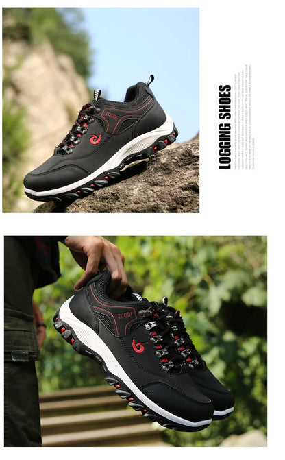 Men's EVA Hiking Shoes Waterproof Anti Slip Leather Outdoor Sports Shoes for Camping Running Jogging 2025 New