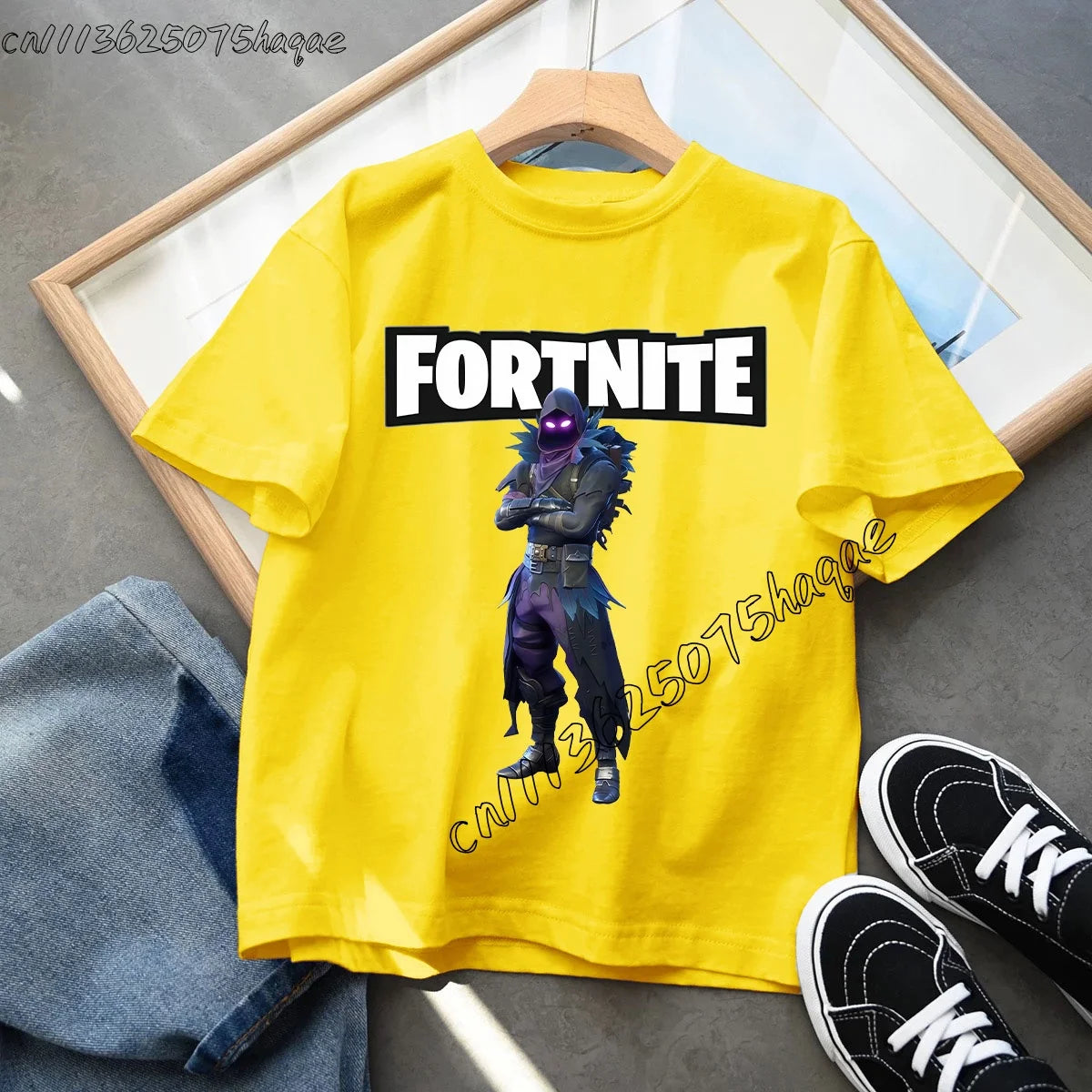 Summer Game Fortnited T-shirt Bottle Royale Birthday Tops Party Wear Boys Tee Fortnight Short Sleeve Cotton Kids Clothes