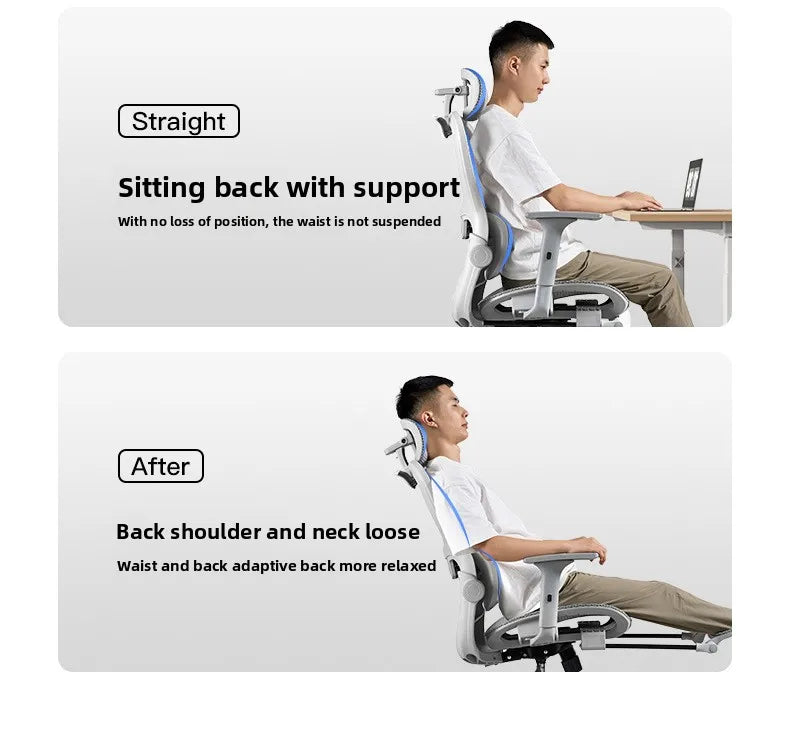 Višenamjenska uredska stolica, računalna stolica, naslonjač, ergonomska stolica za odmor, okretna stolica, e-sports stolica