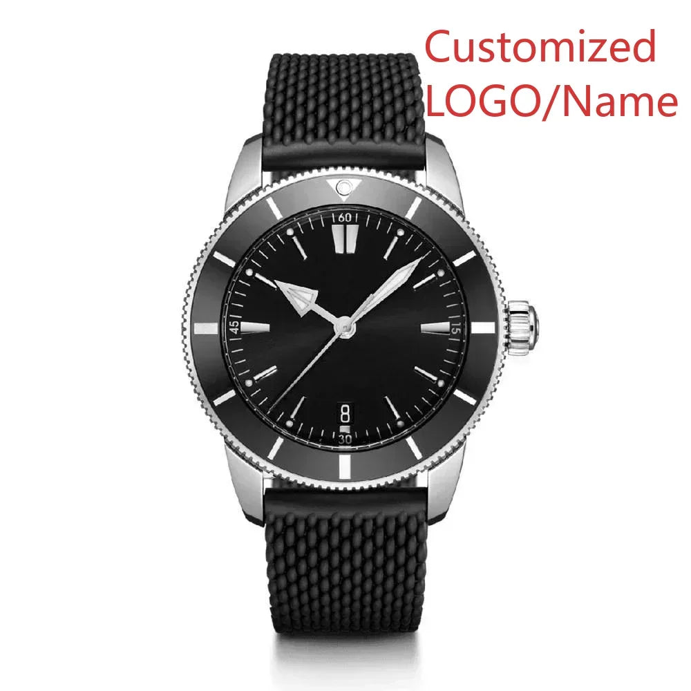 A11 Store Customized Watch Men's Automatic Mechanical Watch Superocean Black Blue Rubber Rose Gold Sport Watches Ceramic