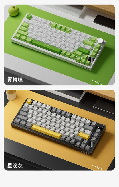 Ajazz AK820 /AK820PRO Gaming Mechanical Keyboard 82 Keys Wired Bluetooth 2.4GHz Wireless Gamer Keyboard Custom Gasket for Laptop