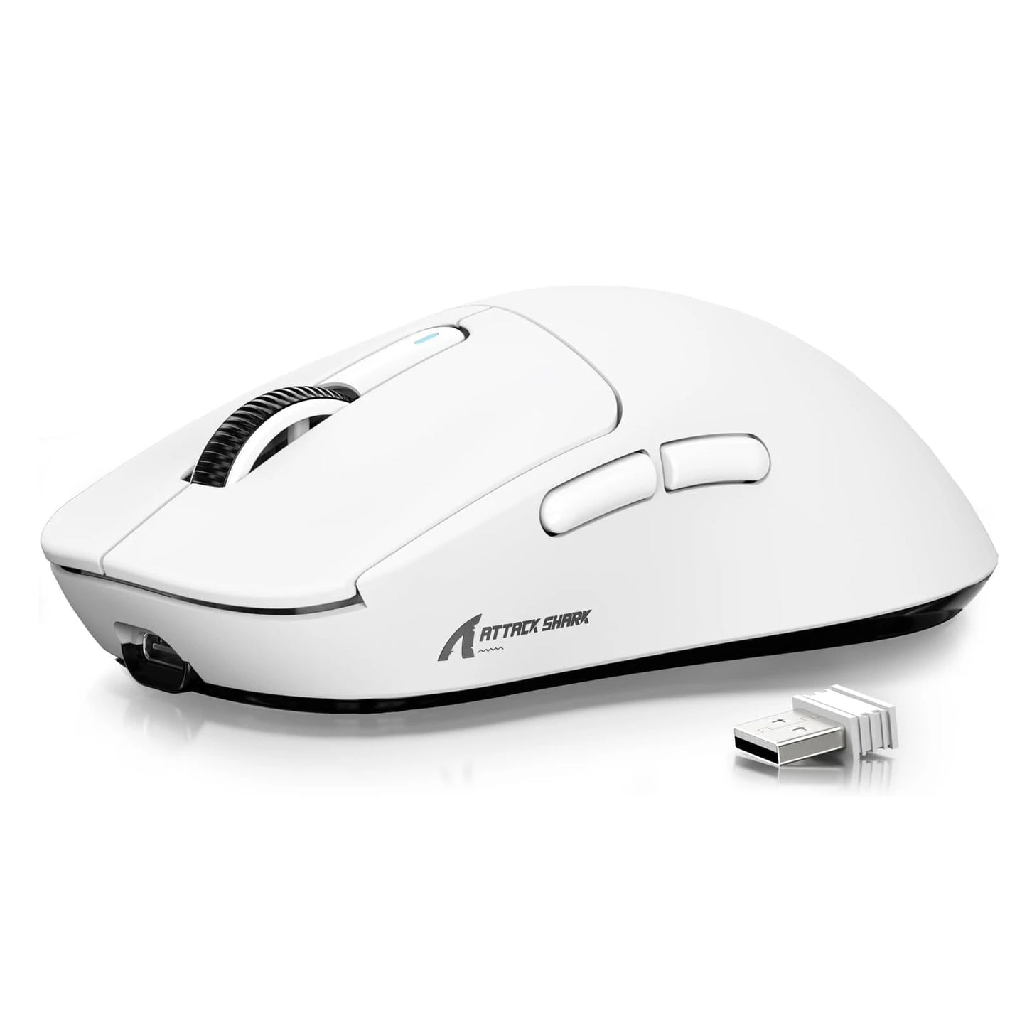 ATTACK SHARK X3 vezeték nélküli gaming egér, 49g ergonomikus PC egér, három üzemmód, PAW3395 26K DPI optikai érzékelő, programozható gombok