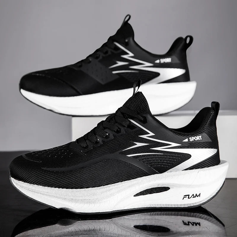 Scarpe sportive da running da uomo per maratona, con cuscino d’aria, traspiranti, leggere e confortevoli, sneakers atletiche outdoor da donna per jogging e tenis