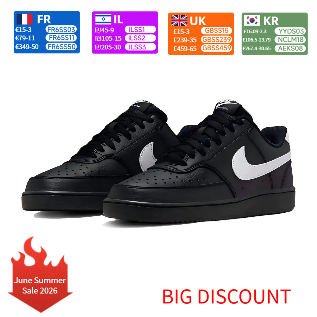 Nike Court Vision 1 Comfort Low-Top košarkaške tenisice uniseks crne FZ0630-010