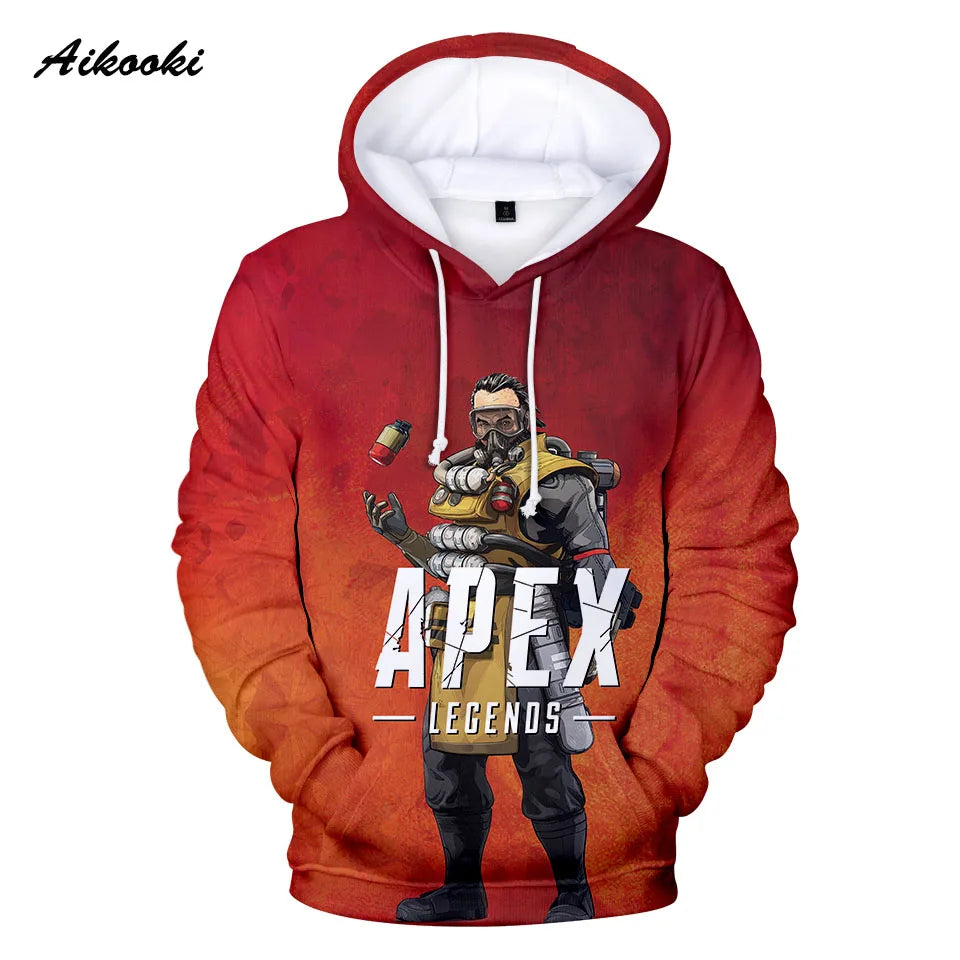 Personality 3D Printed Game Apex Legends Hoodies Sweatshirts Men Women High Quality Hoody Game Long Sleeve Plus Size Hoodies