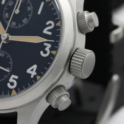 Militado VK61 VK67 Quartz Chronograph Watch 39mm 316L Stainless Steel Case 3 Dial Waterproof 100M  Multifunction Military Watch
