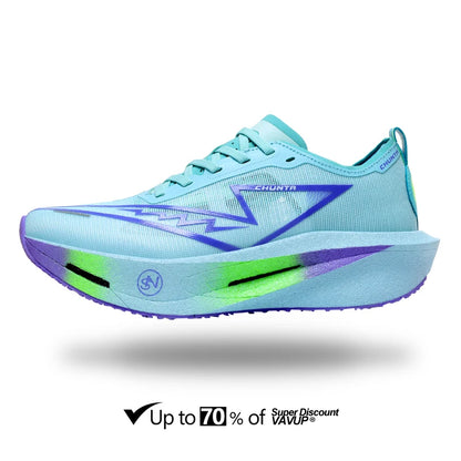Scarpe da running uomo e donna Chunta con piastra in carbonio, ideali per maratona, sportive, traspiranti, leggere e confortevoli