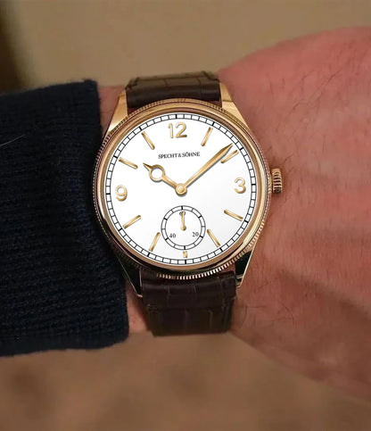 New Specht & Söhne 1908 Classic Men's Watches Mechanical Watch Genuine Leather Stainless Steel Business Wristwatch Waterproof