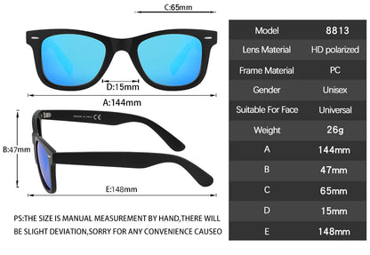 Ravenisa Men's Polarized Sunglasses classic fashion UV400 Women's Glasses Driving Outdoor Travel Glasses Cool