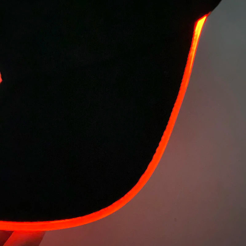 Adult Hat Led Optical Fibre Cap Hip Hot Hat NightClub Concert Masquerade Outdoor Fun Event Supplies Rap Summer Hat