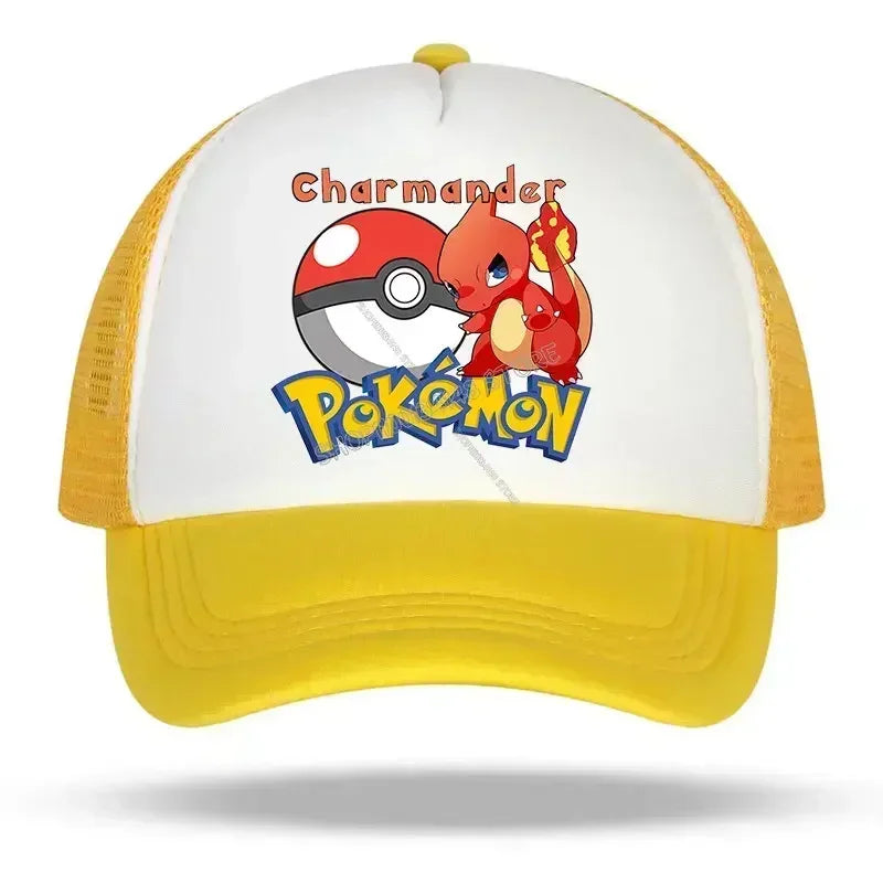 Pokemons Pikachu Baseball Cap Women Men Trend Anime Adjustable Hat Adult Summer Sunhat Outdoor Sport Breathable Shade Cap Gift