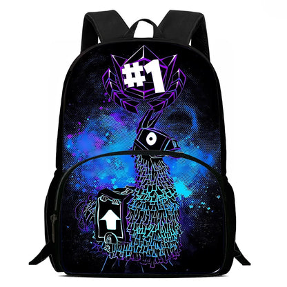 Mochila clásica de Fortnite para niños y niñas, regalo de cumpleaños para estudiantes, bolsa escolar infantil de gran capacidad, mochila de camping duradera