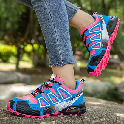 Hiking Shoes Women's Outdoor Hiking Sports Shoes, Non-slip Hunting Tactical Shoes, Breathable Lace-up Climbing Shoes, Cycling