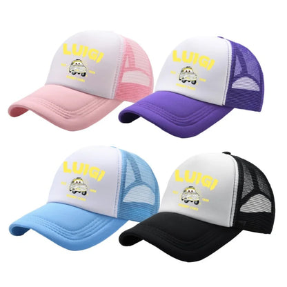 Anime Cars Lightning McQueen Cartoon Figure Print Fashion Baseball Cap Girls Boys Summer Casual Adjustable Sun Hat Birthday Gift