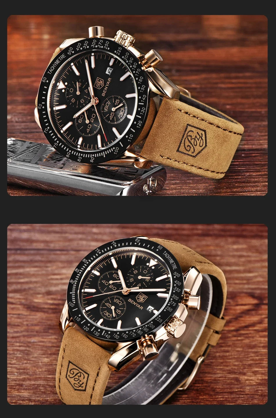 Men Watch BENYAR Top Brand Luxury Full Steel Business Quartz Watch Men Casual Waterproof Sports Watches Clock Relogio Masculino