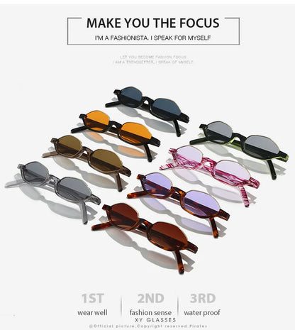 Half Frame Designer Small Sunglasses Women Cat Eye New Fashion Sun Shades UV400 Sun Glasses Brand