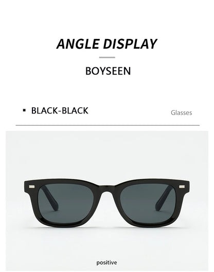 Men's Thick Framed Retro Brown Sunglasses Narrow Framed Hip-hop Style Rapper Eyewear Vacation Sunglasses UV400