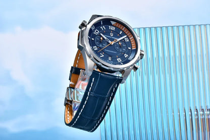PAGANI DESIGN Watches 2026 New Strong Luminous Luxury Quartz Men Watch Fashion Leather Watch For Men Sapphire Glass Chronograph