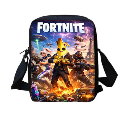 New Game FortniteS Child School Backpack With Shoulder Bag Pencil Bags School Bags for Boys Girls Best Gift