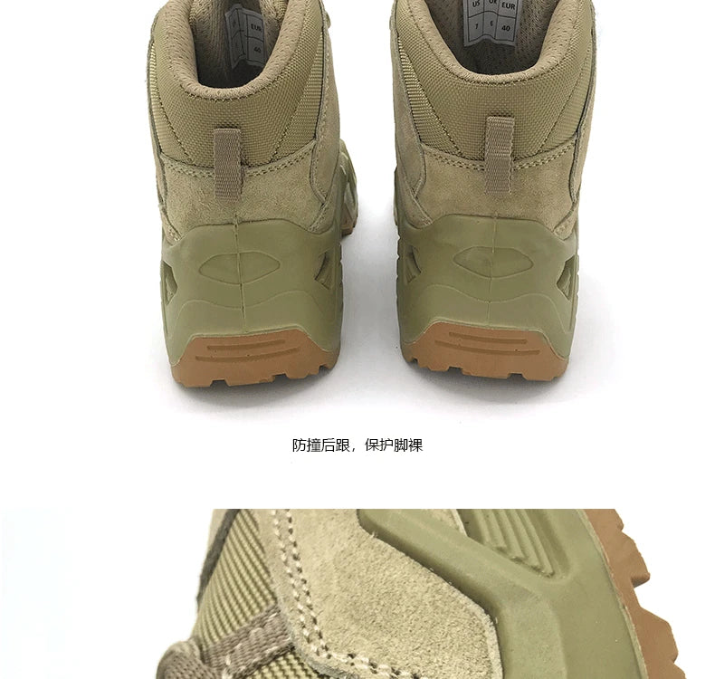 Tactical Hunting Boots Men Special Force Desert Hiking Boots Outdoor Hiking Ankle Shoes Men's Sneakers