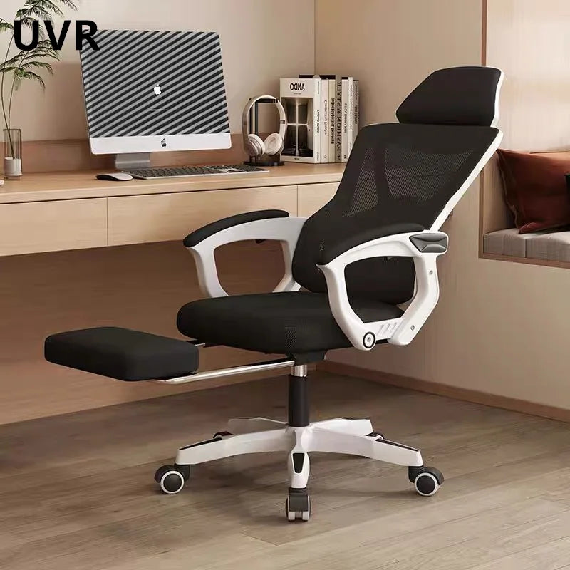 UVR Reclining Computer Chair Home Backrest Chair Office Worker Chair  Comfortable Long Sitting Gaming Chair Conference Seating