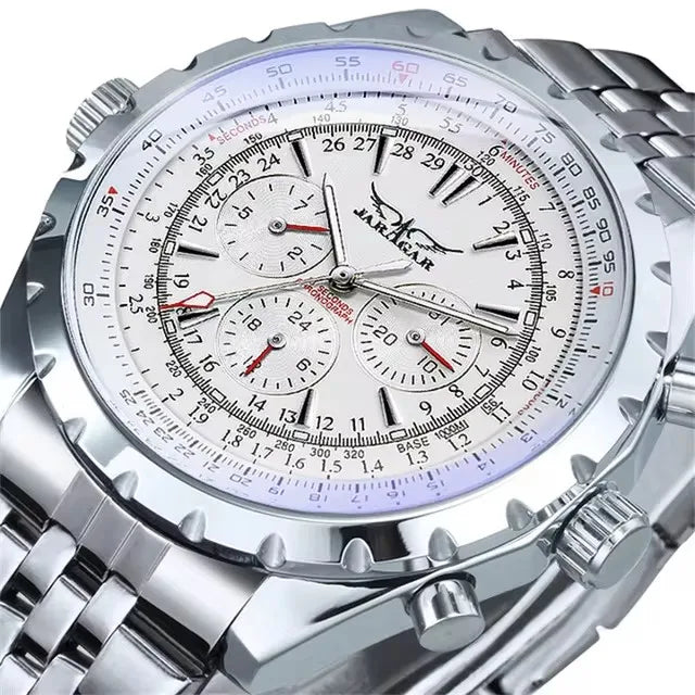 JARAGAR 212 Mechanisch automatisch herenhorloge, modieus, zakelijk, luxe, weekkalender, herenhorloge, premium cadeau, Reloj Hombre
