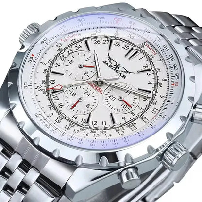 JARAGAR 212 Mechanisch automatisch herenhorloge, modieus, zakelijk, luxe, weekkalender, herenhorloge, premium cadeau, Reloj Hombre