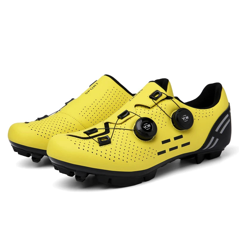 Pantofi de ciclism de înaltă calitate, SPD cu autoblocare pentru bărbați, pantofi sport de curse pentru bicicletă, pantofi de ciclism MTB de munte antiderapanți pentru femei, 36-47