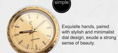 PAGANI DESIGN Men's Quartz Watches Ultra-Thin 7mm Series 222 Sapphire Stainless Steel Waterproof Watches for Man reloj hombre
