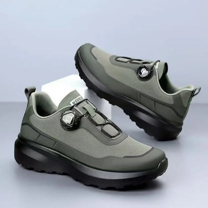 Original, neu, Herren, Sneaker mit drehbarem Knopf, Fahrsneaker, Plateau-Freizeit- und Wanderschuhe, Outdoor, strapazierfähige Lauf- und Sportschuhe, Plus-Größe