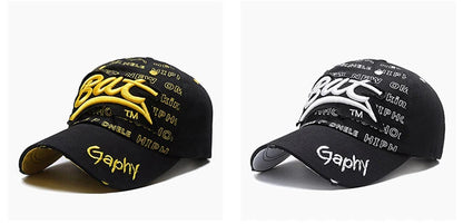 Hat Men'S Hip Hop Baseball Cap Korean Version Ins Tide Brand Summer Letter Embroidered Cap, Sun Protection Hat