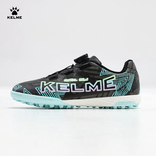 KELcloser-Chaussures de football TF pour enfants, entraînement sportif professionnel, bottes de football à bouton rotatif, enge Él, coordonnantes, 9332ZX3Anther