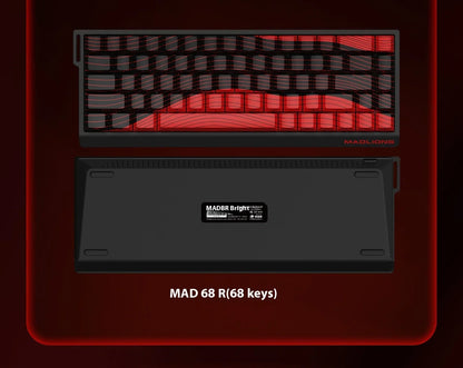 FGG Madlions Mad60 Mad68 He Mechanical Keyboard Magnetic Switch 8k Wired RGB Hot Swap Custom Keyboard Esport Game Gift Accessory