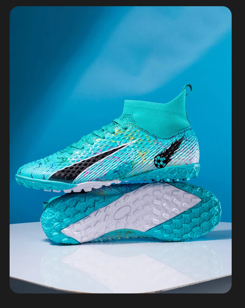 Men Soccer Shoes Kids Football Boots Women Professional Soccer Cleats Antiskid Chaussure TF/FG Outdoor Athletic Football Shoes