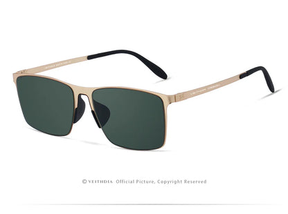 VEITHDIA Brand Fashion Sunglasses Stainless Steel High-definition Nylon Lens Polarized UV400 Eyeglasses For Men Women,  8212