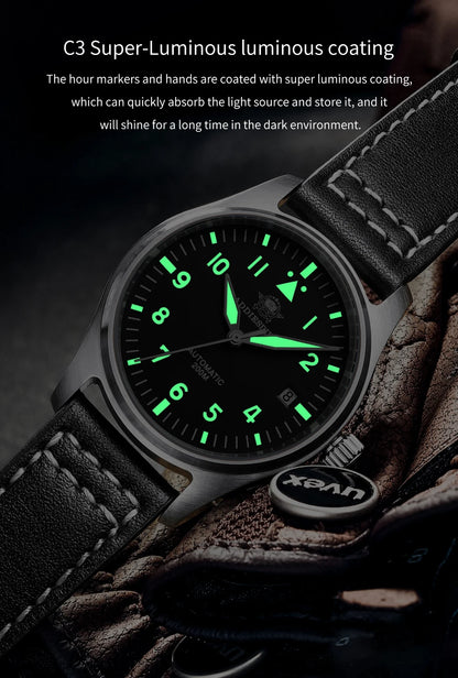 ADDIESDIVE Watches For Men C3 Super Luminous 200m Waterproof  Japan 8215 316L Stainless Reloj Hombre Automatic Mechanical Watch