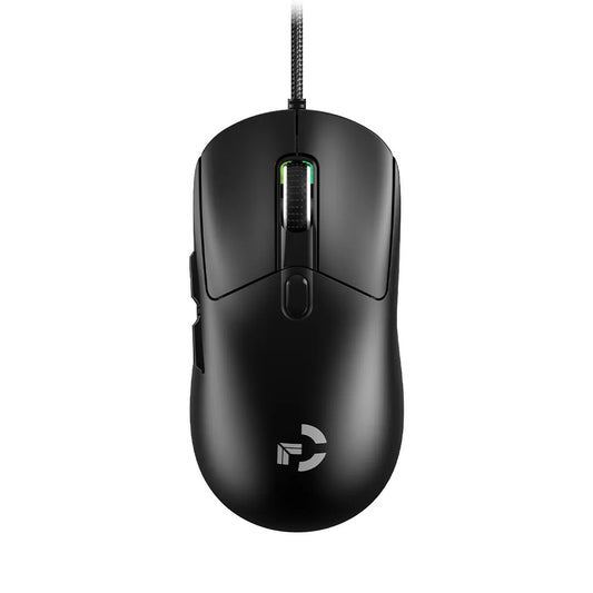 Mouse de gaming cu fir, 6 niveluri DPI ajustabile până la 12800DPI, cip Instant A825, iluminare RGB, programare macro, design ergonomic, mouse universal