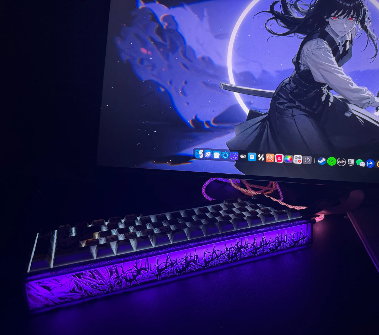 New AULA HERO 68HE/ULTRA Kits sticker Magnetic Switch Gaming Keyboard&Kits E-sport Custom Mechanical Wired Keyboard Accessories