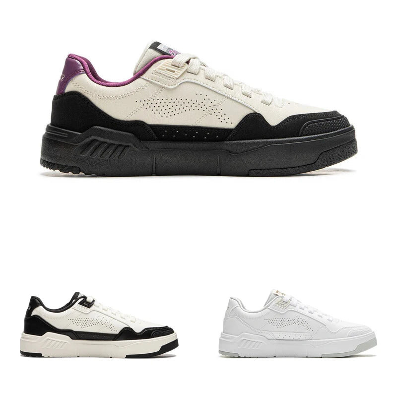 Li-Ning Women's COMMON 80s Lifestyle Shoes DUAL CUSHION Wearable Sport Shoes Classic Comfortable LiNing Leisure Sneakers AGCU158