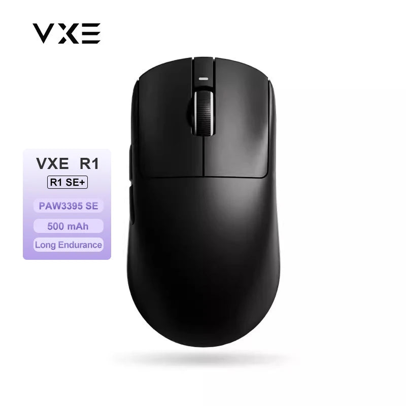 Ratón gaming inalámbrico ATK VXE Dragonfly R1 Pro MAX PAW3395 R1 SE Plus personalizado para esports y FPS, recargable y ligero