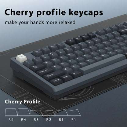 KBDiy 174 Keys/Set PBT GMK Apollo Keycap Double Shot Minimalist ISO Cherry Profile for Game Mechanical Keyboard Keycaps for MX