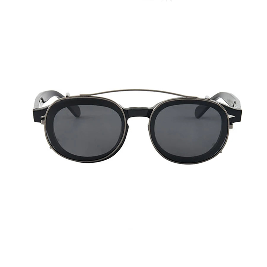 Polarized Clip-on For Johnny Depp Lemtosh Frame Sunglasses Men Women Brand For Male Eyeglasses