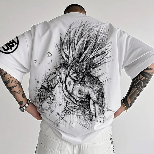 Тениска с тема Dragon Ball Z - чист памук, дишаща и еластична | Удобна и стилна | Чудесна за фенове на аниме