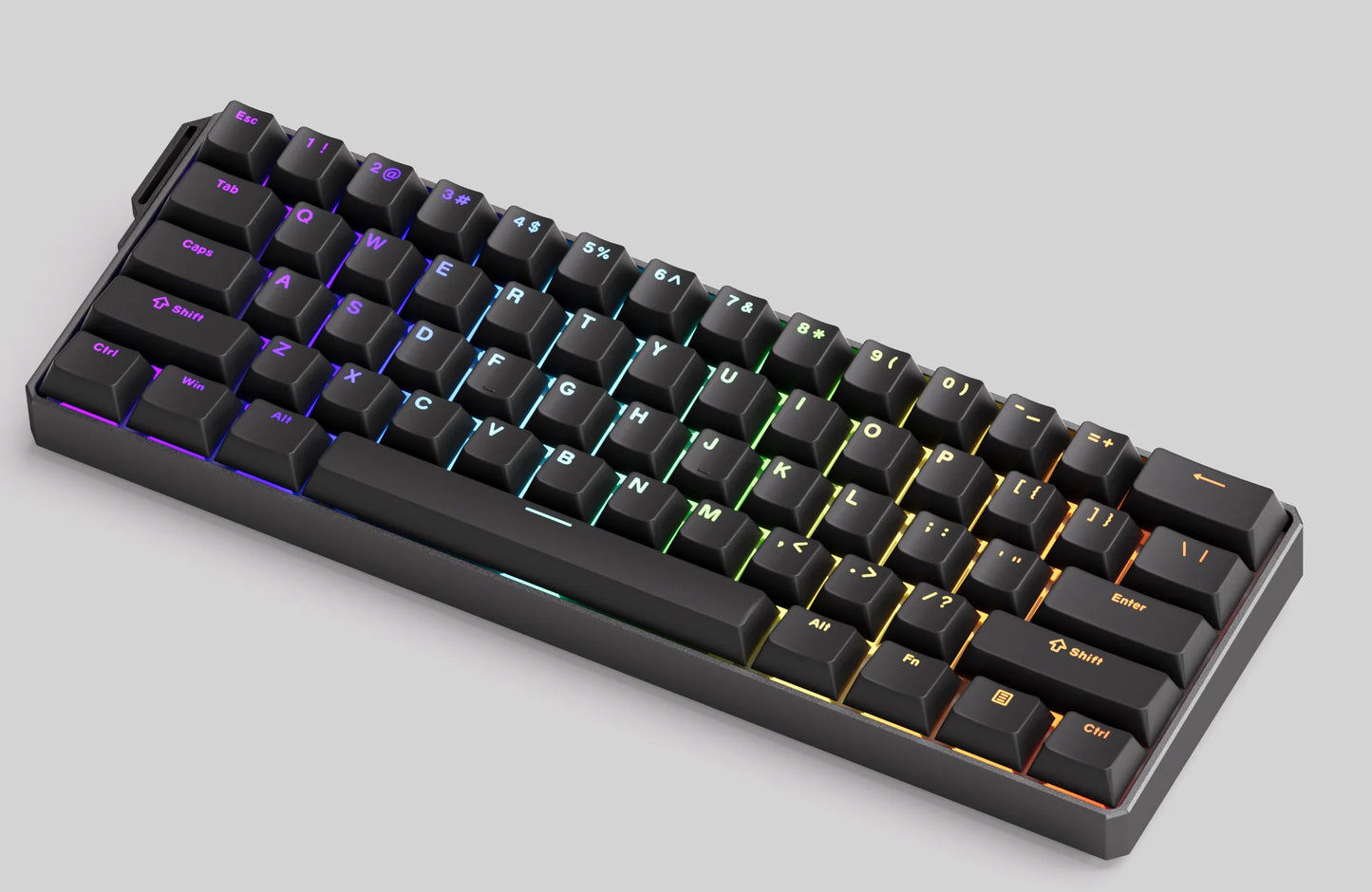 Akko MonsGeek FUN60 mechanische Tastatur mit Magnetschaltern, 60% Gaming-Tastatur, Rapid Trigger 0.01mm, 8K ARGB, HE/TMR Custom-Tastatur