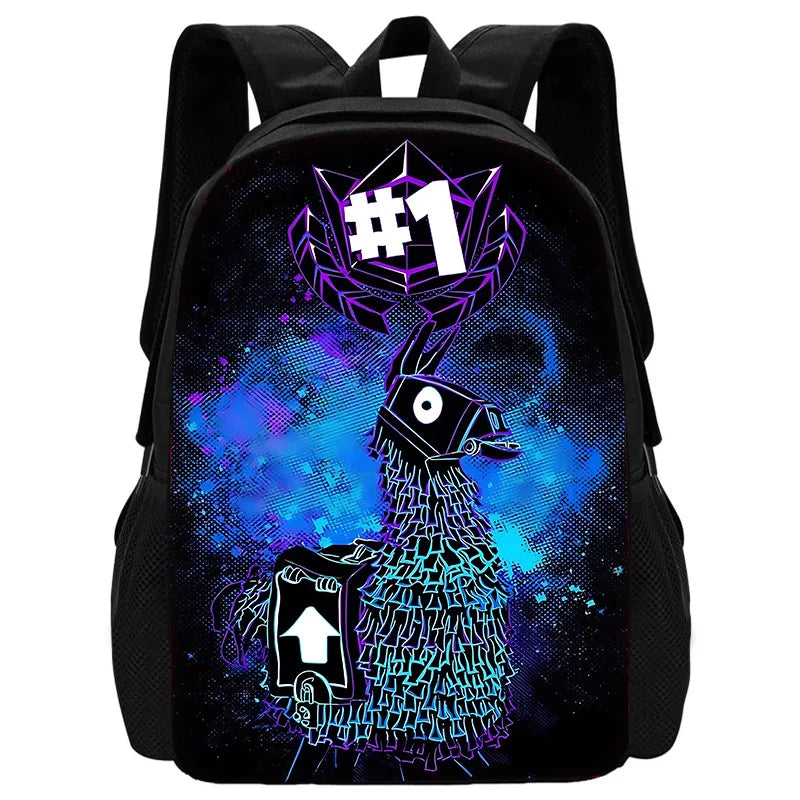 New Game FortniteS Child School Backpack With Shoulder Bag Pencil Bags School Bags for Boys Girls Best Gift