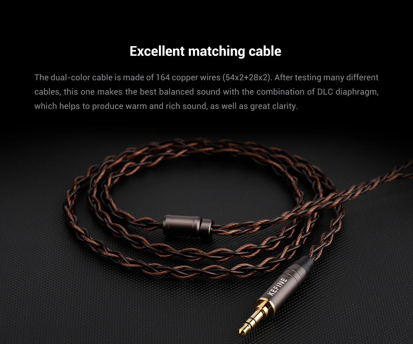 KEFINE Delci HiFi Wired IEM Earphones with 10mm DLC+PU Dynamic Driver, CNC Metal Housing, Detachable 0.78mm 2Pin Cable