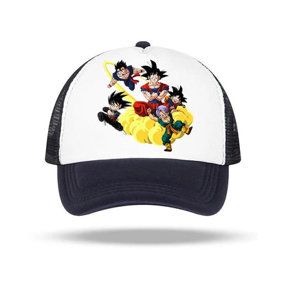 Dragon Ball Peaked Cap for Boy Goku Anime Print Hat Kid & Adult Caps Breathable Summer Hats Fashion Cartoon Costume Matching Hot