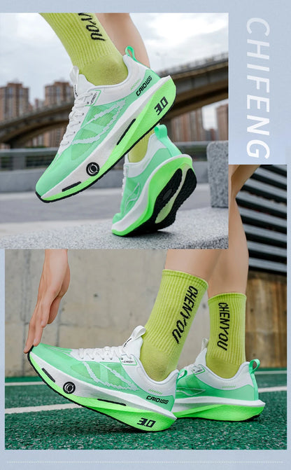 Running Shoes Carbon Board Marathon Men Sports Speciality Breathable Lightweight Women's Comfortable Athletic Outdoor Sneakers
